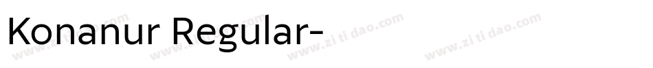 Konanur Regular字体转换